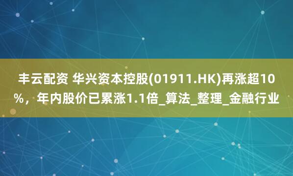 丰云配资 华兴资本控股(01911.HK)再涨超10%，年内股价已累涨1.1倍_算法_整理_金融行业