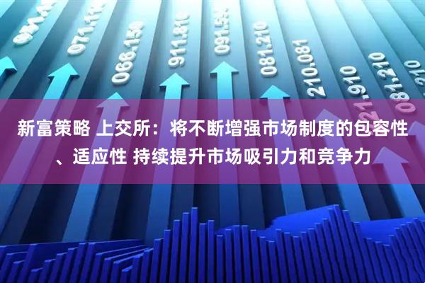 新富策略 上交所：将不断增强市场制度的包容性、适应性 持续提升市场吸引力和竞争力